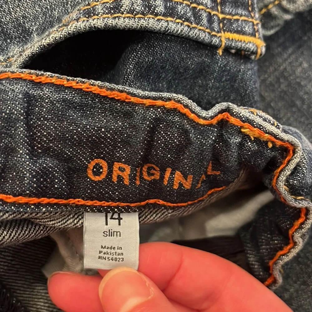 Gap kids 1969 size 14 slim jeans adjustable waist